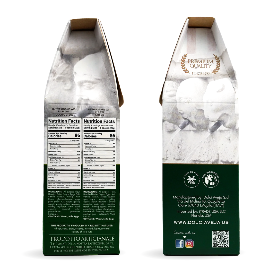 ITALIAN BUTTER COOKIES WITH PLUM AND CHERRY JELLY - PASTICCERIA DUO