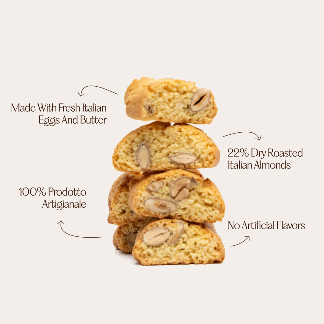 HARD ALMOND COOKIES ITALIAN TOZZETTI ALLE MANDORLE