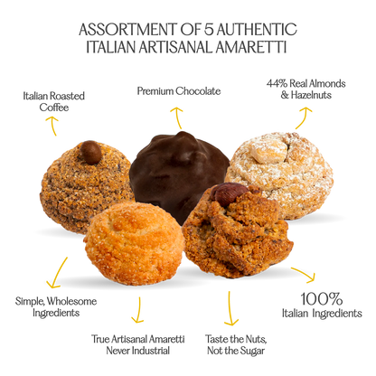 ALMOND AND HAZELNUT ASSORTED SOFT AMARETTI