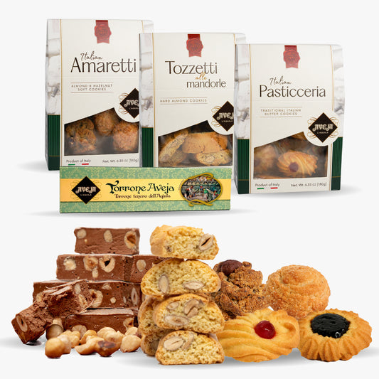 DUO AMARETTI + DUO PASTICCERIA + TOZZETTI + NOUGAT