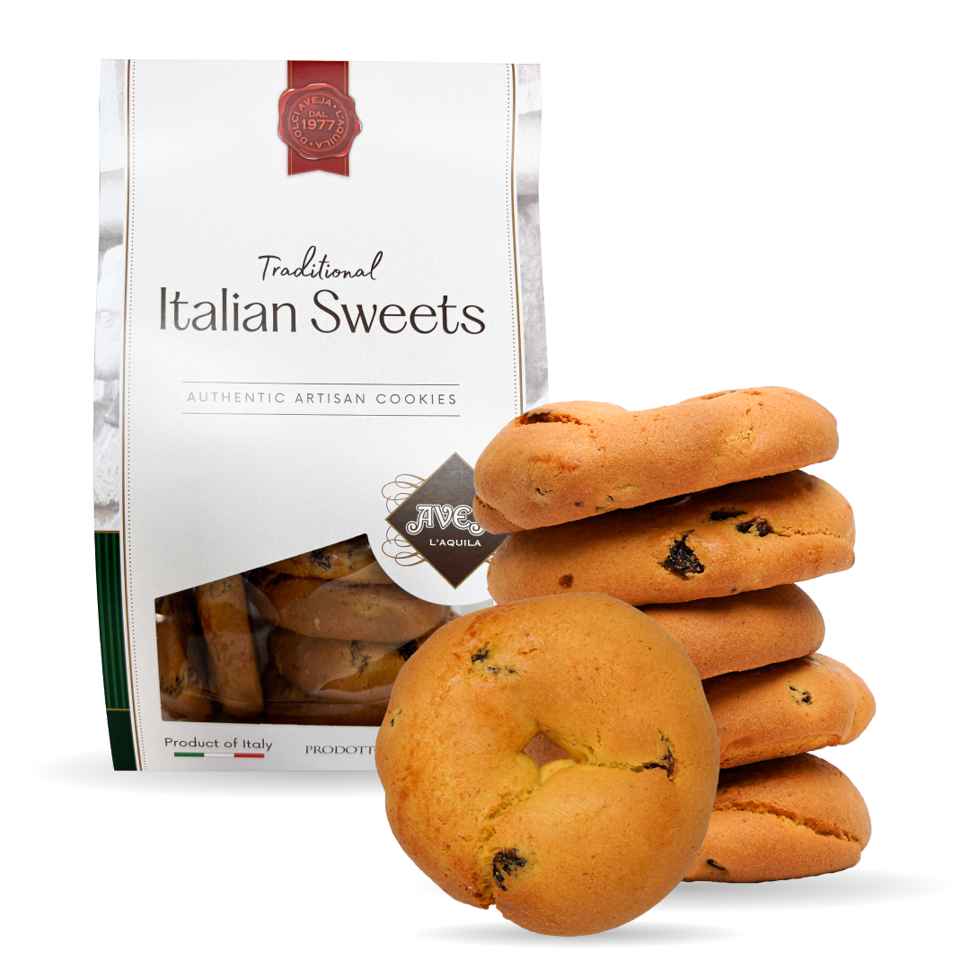CIAMBELLINE ALL-UVETTA RUSTIC ITALIAN RAISIN COOKIES