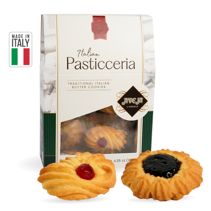 ITALIAN BUTTER COOKIES WITH PLUM AND CHERRY JELLY - PASTICCERIA DUO
