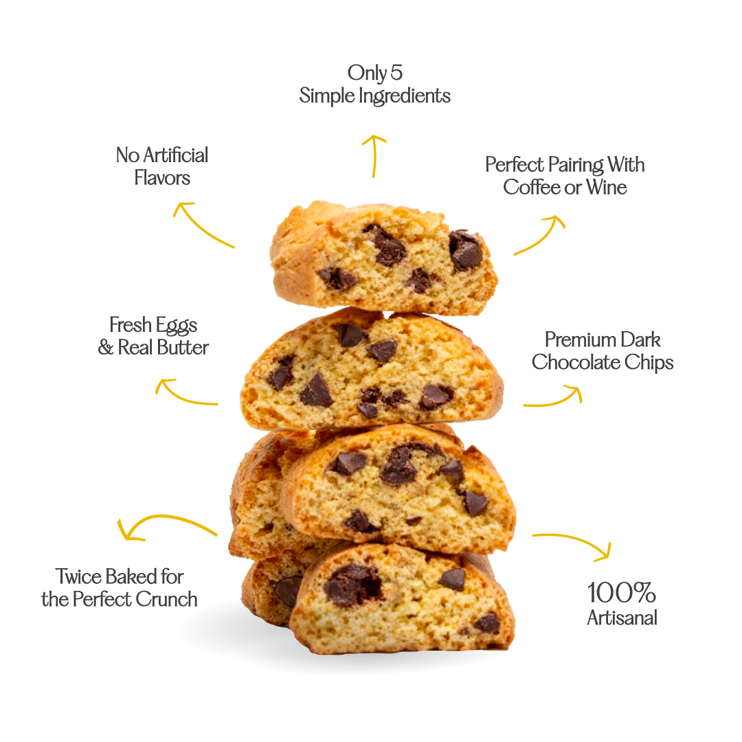 HARD COOKIES WITH CHOCOLATE - ITALIAN TOZZETTI AL CIOCCOLATO