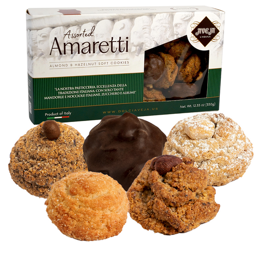 (retail) ALMOND AND HAZELNUT ASSORTED SOFT AMARETTI